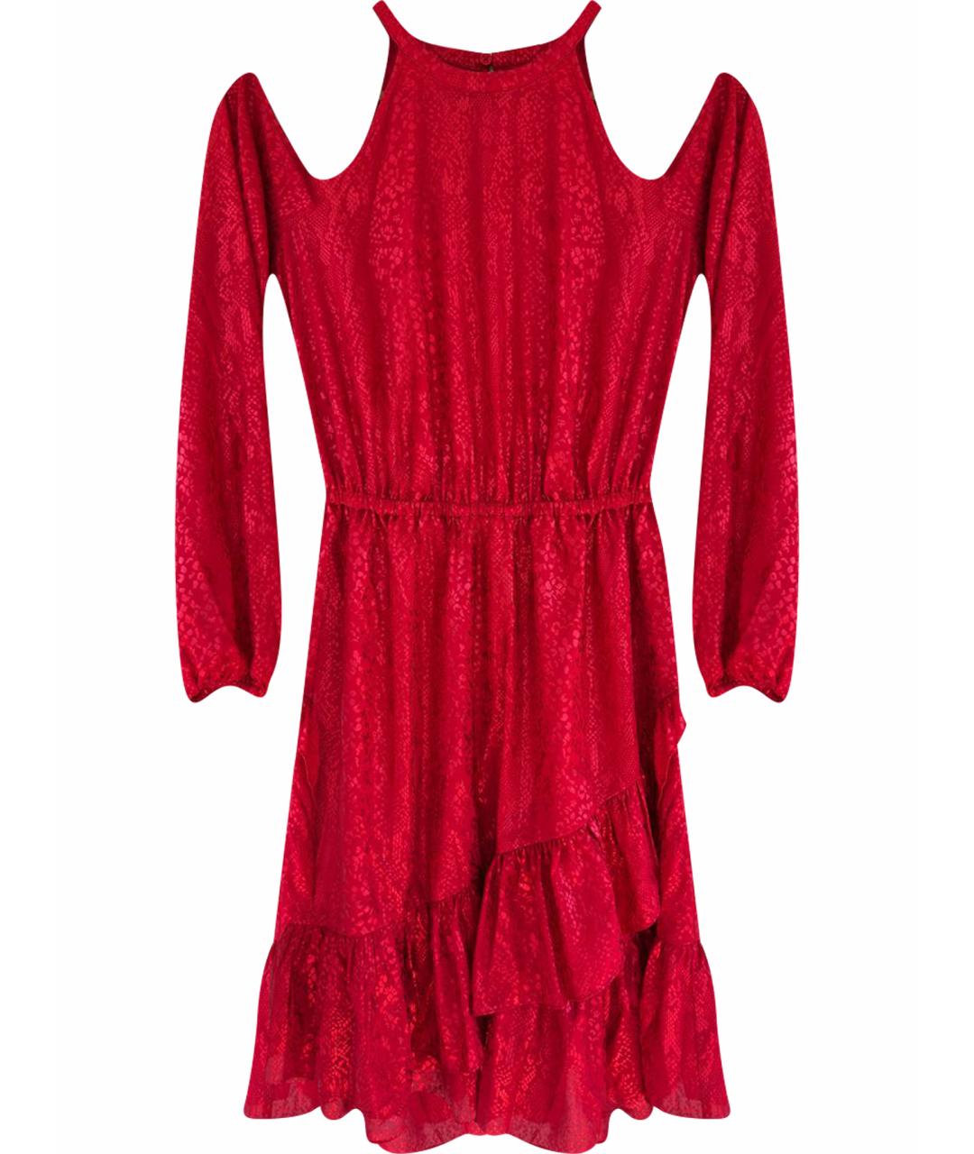 MICHAEL KORS Красное полиэстеровое коктейльное платье, фото 1