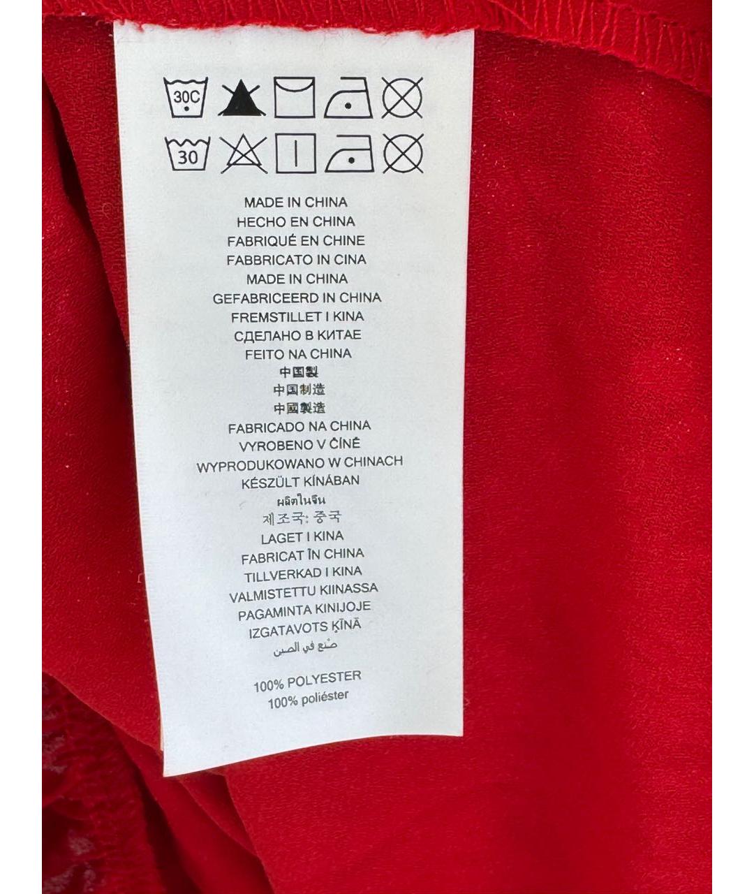 MICHAEL KORS Красное полиэстеровое коктейльное платье, фото 6