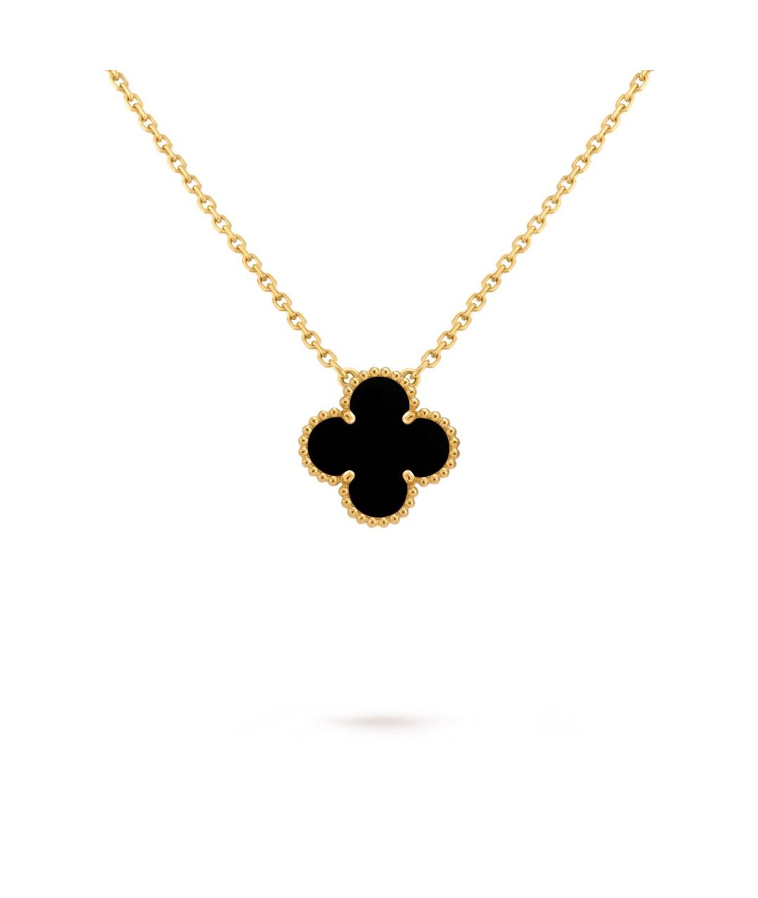 VAN CLEEF & ARPELS Черная подвеска из желтого золота, фото 1