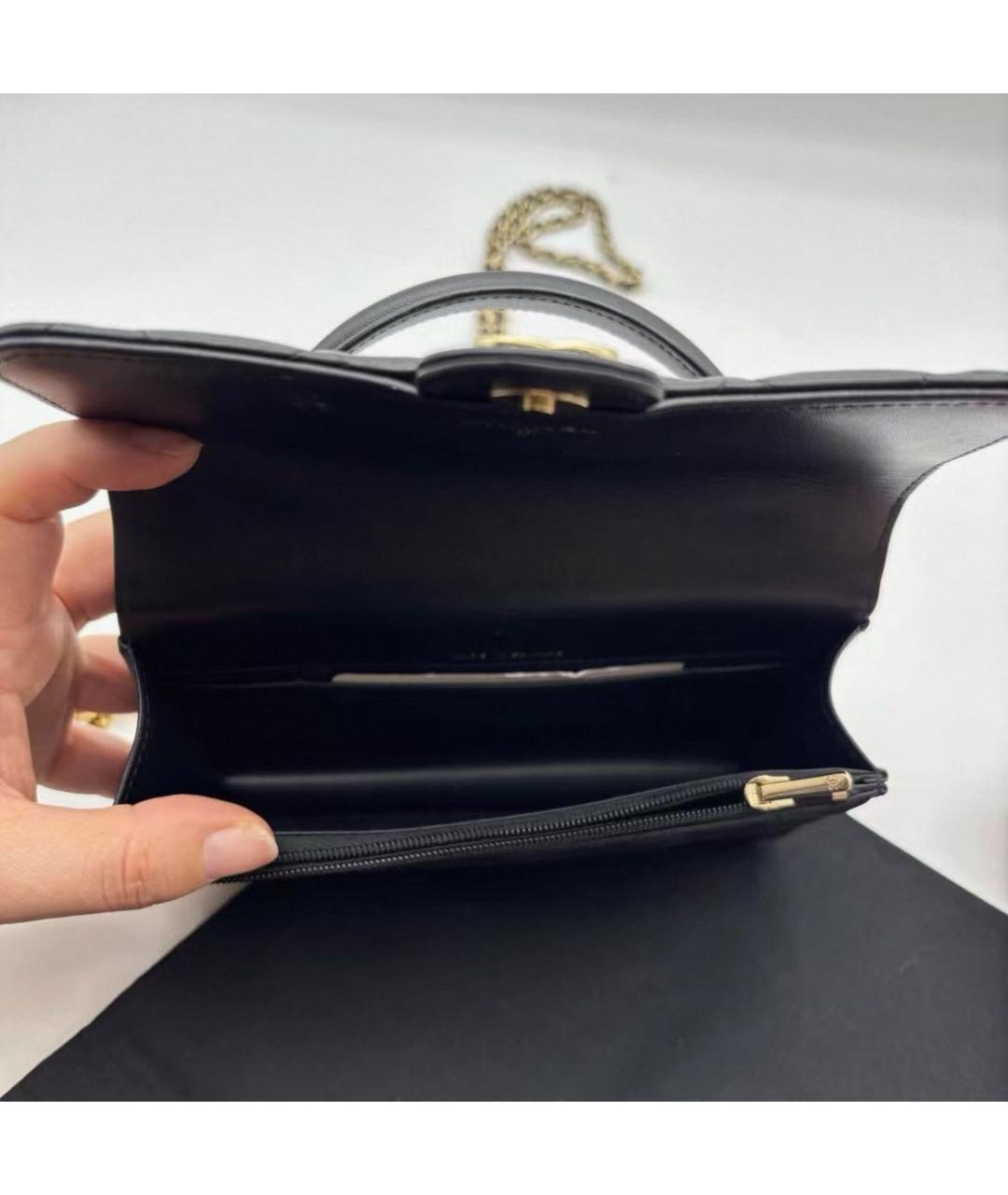 CHANEL Черная кожаная сумка через плечо, фото 4