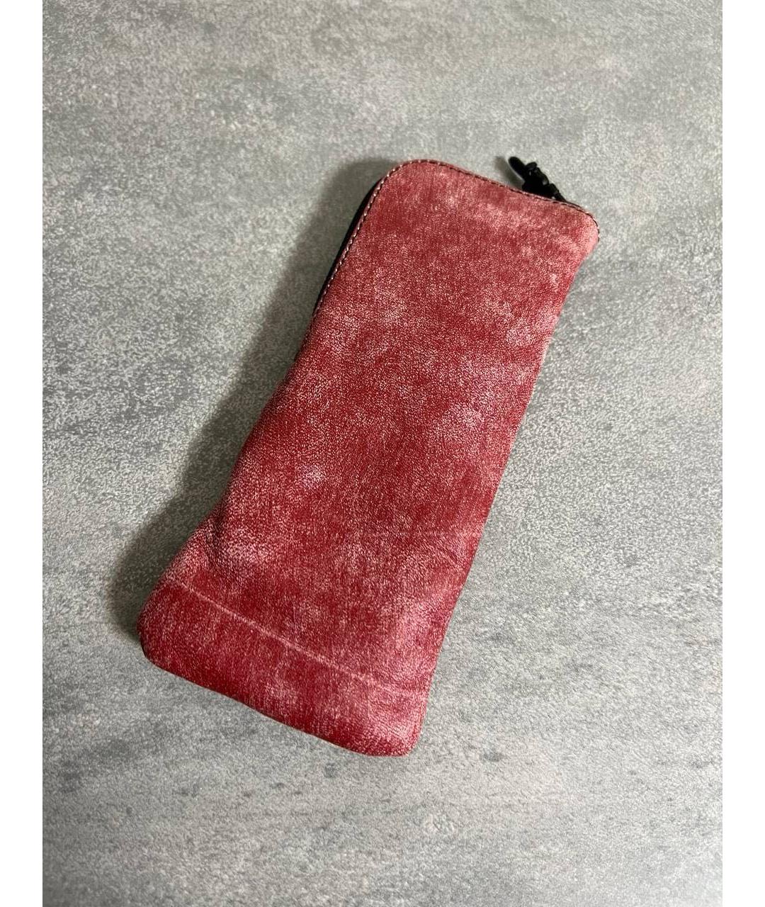 CHROME HEARTS Красный кожаный кошелек, фото 2