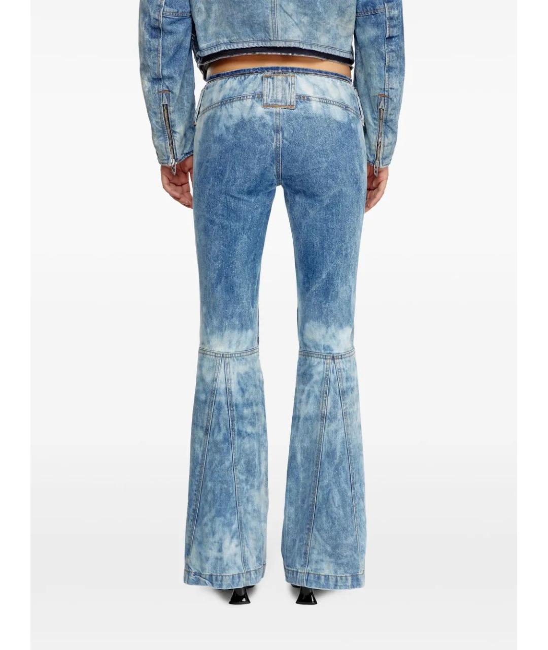 DIESEL Синие хлопковые прямые джинсы, фото 4