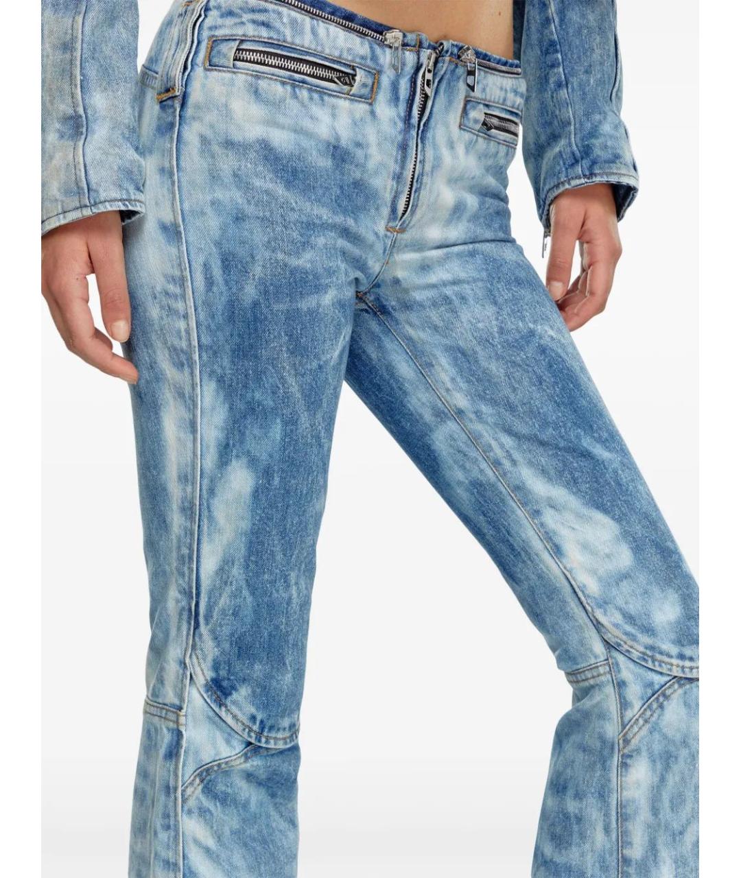 DIESEL Синие хлопковые прямые джинсы, фото 5