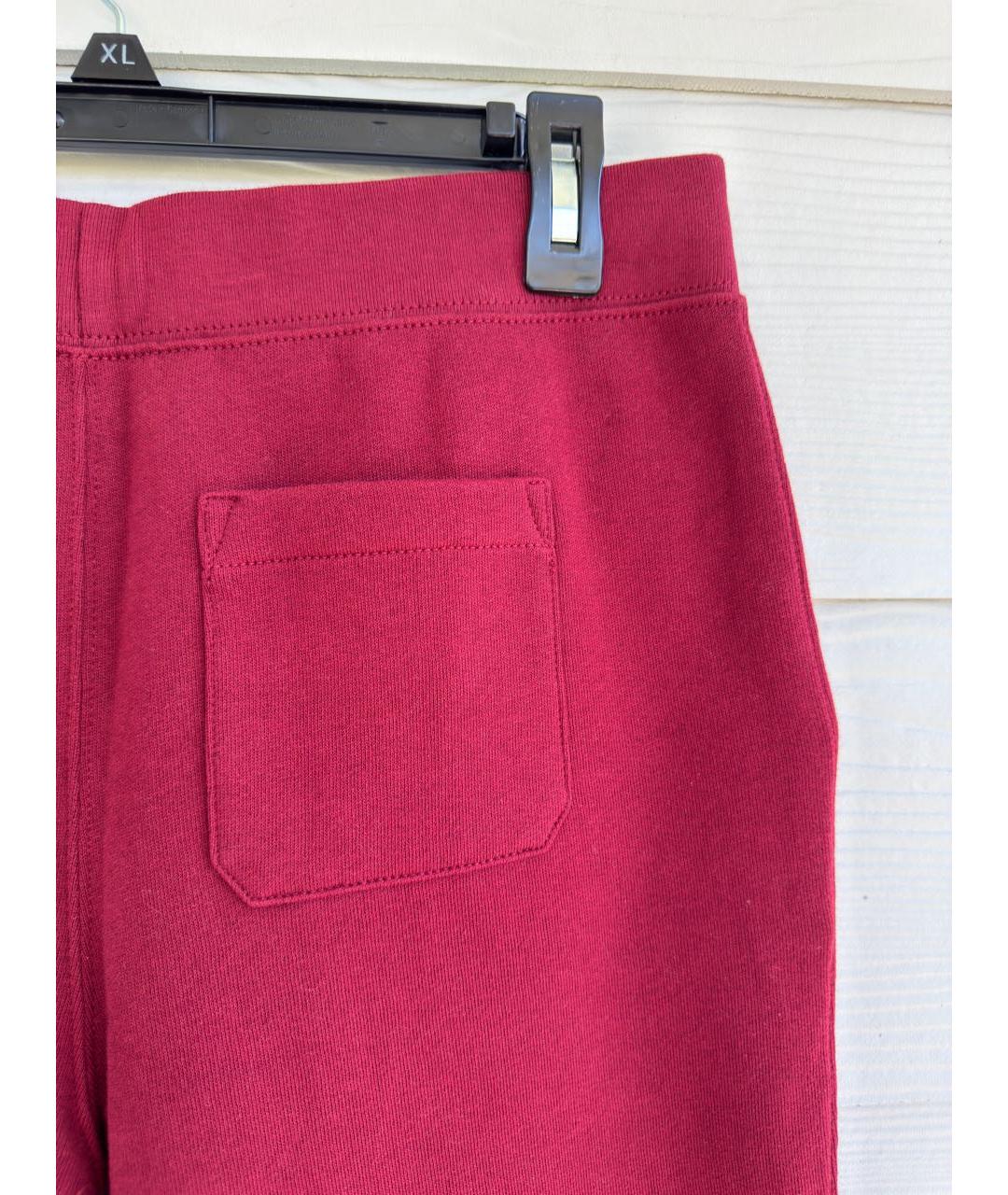 POLO RALPH LAUREN Бордовые хлопковые брюки и шорты, фото 6