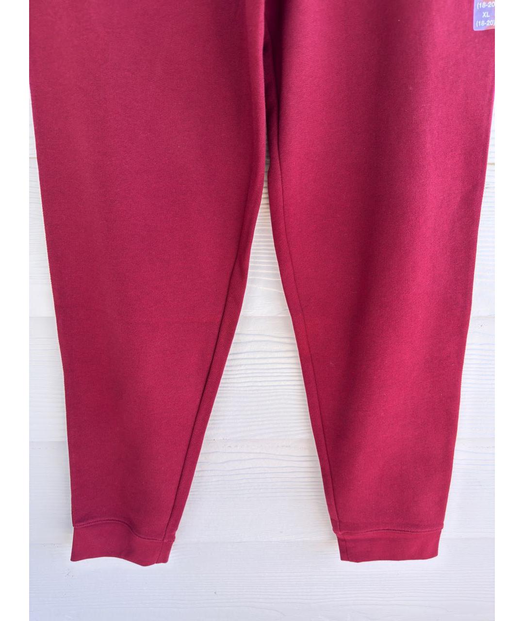 POLO RALPH LAUREN Бордовые хлопковые брюки и шорты, фото 3