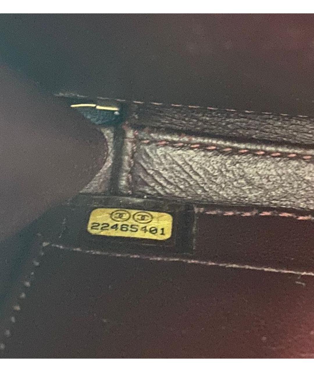 CHANEL Темно-синяя кожаная сумка через плечо, фото 5