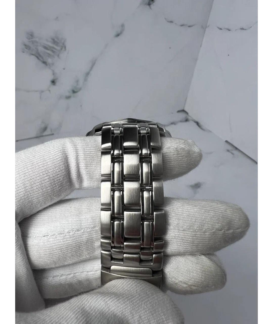 OMEGA Черные металлические часы, фото 5