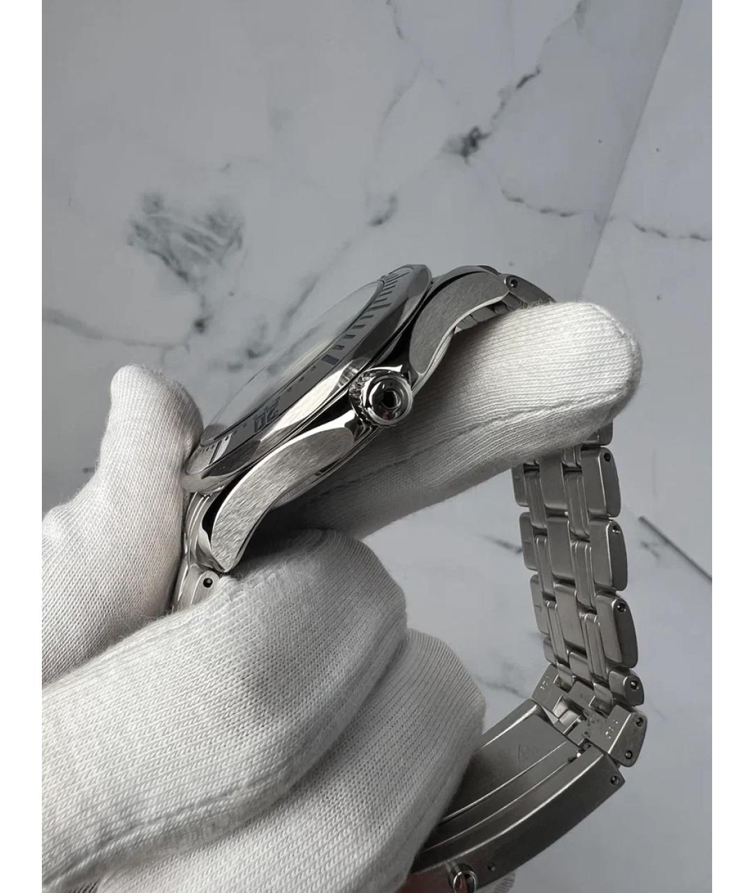 OMEGA Черные металлические часы, фото 3