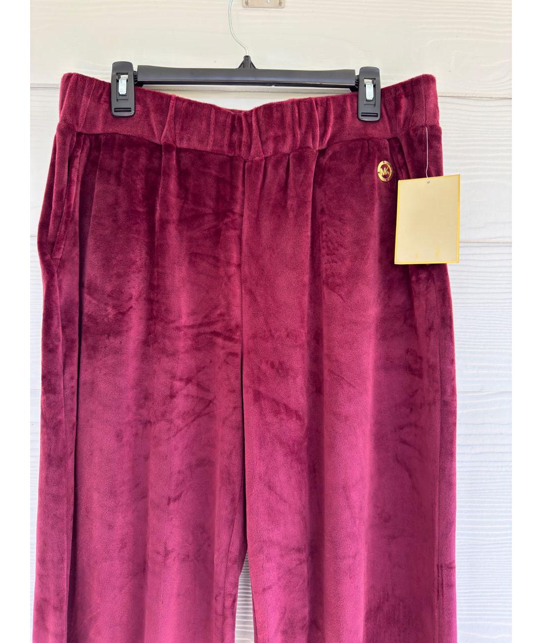 MICHAEL KORS Бордовые полиэстеровые спортивные брюки и шорты, фото 2