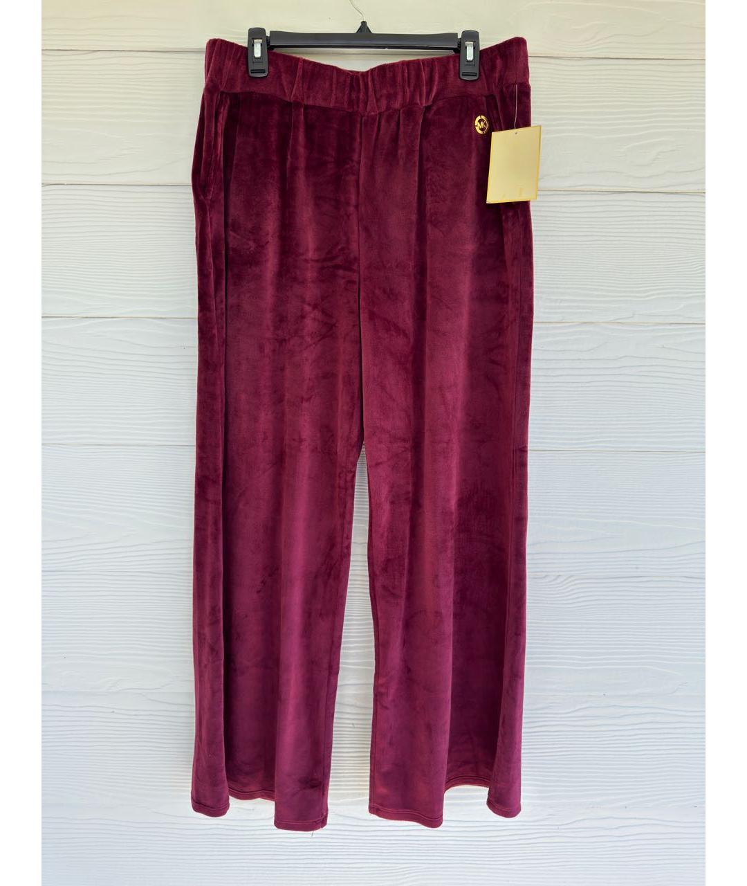 MICHAEL KORS Бордовые полиэстеровые спортивные брюки и шорты, фото 8