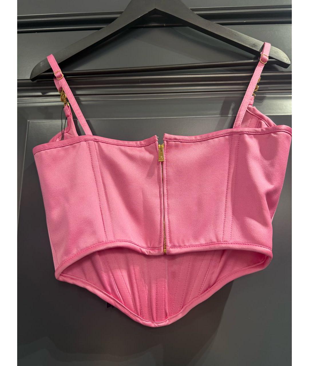 VERSACE Розовый ацетатный корсет, фото 3