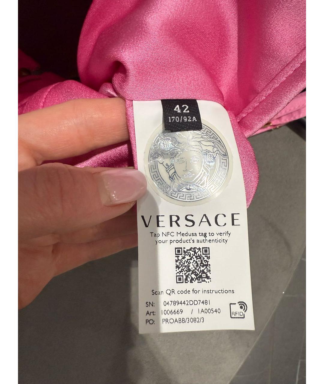 VERSACE Розовый ацетатный корсет, фото 5