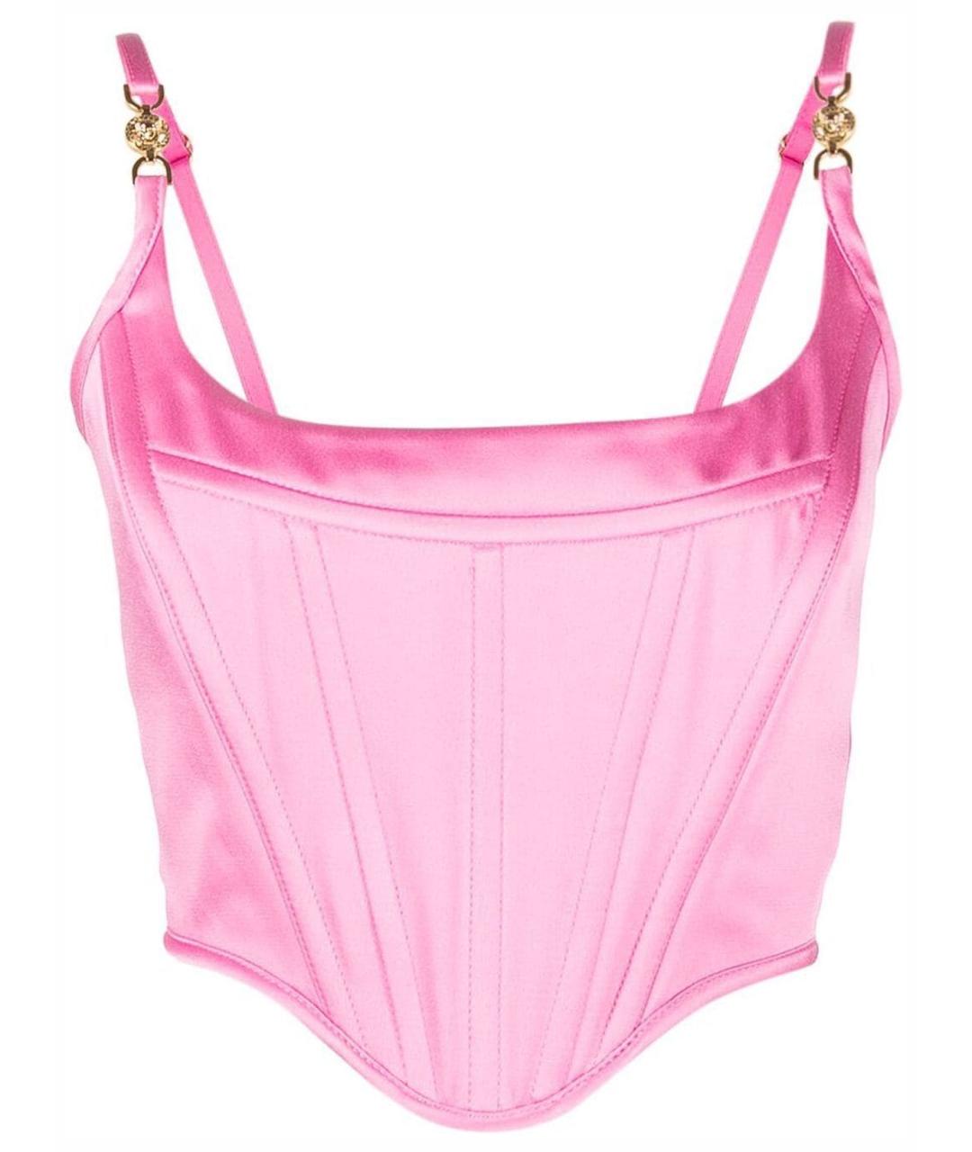 VERSACE Розовый ацетатный корсет, фото 1