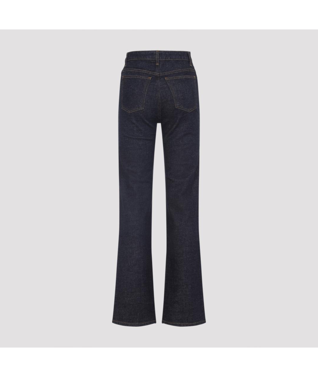 KHAITE Синие хлопковые джинсы клеш, фото 3