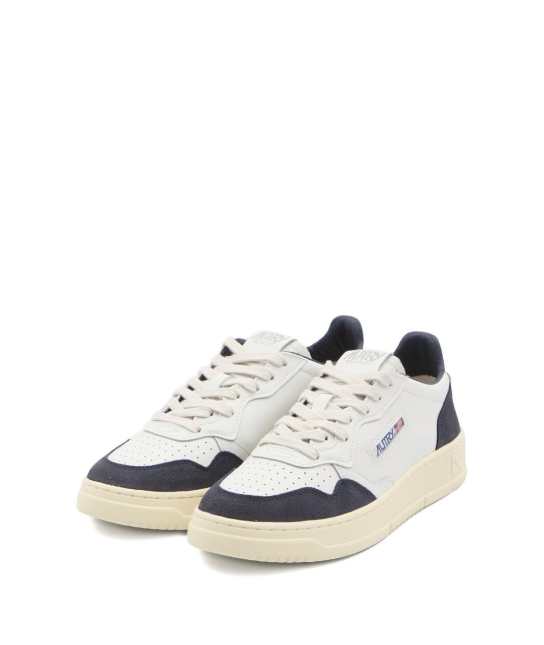 AUTRY Синие кожаные низкие кроссовки / кеды, фото 4