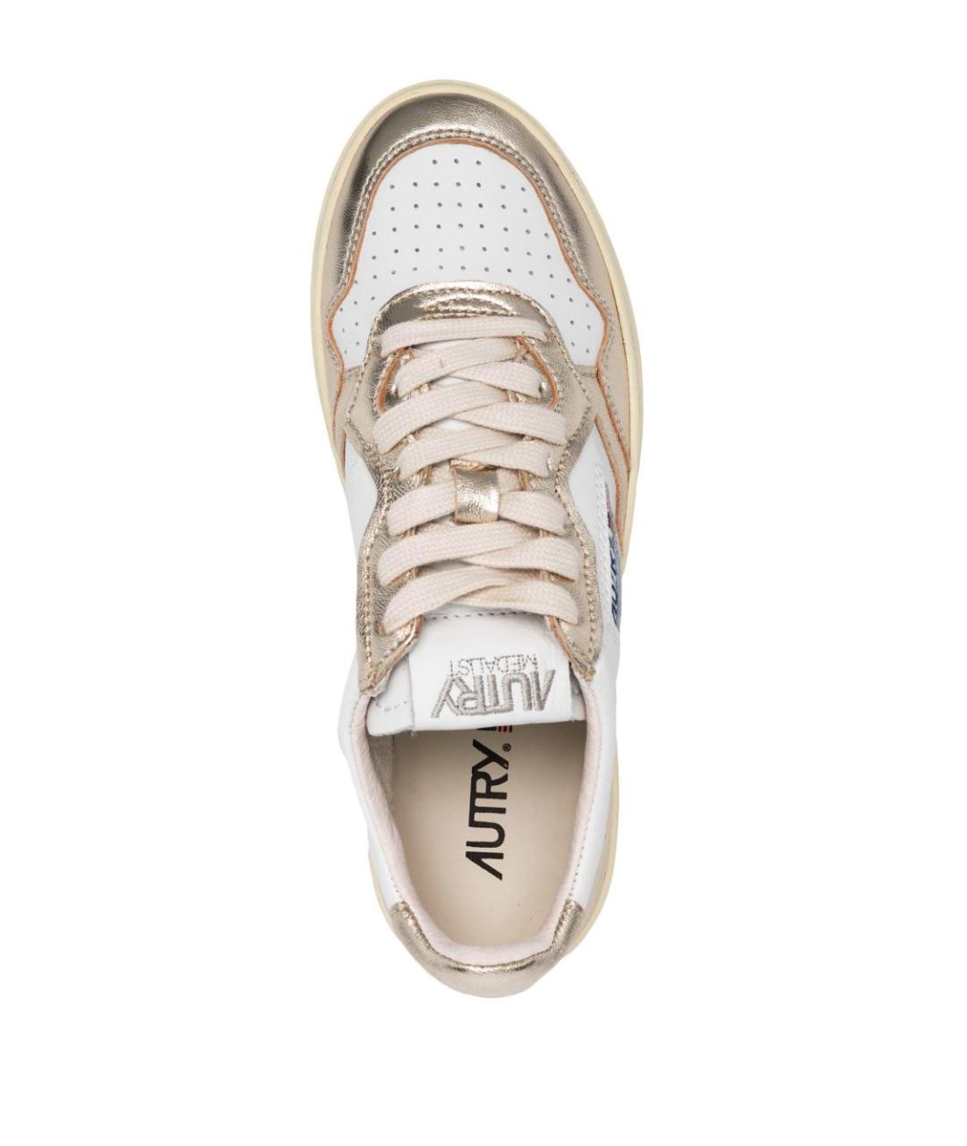 AUTRY Белые кожаные кроссовки, фото 3