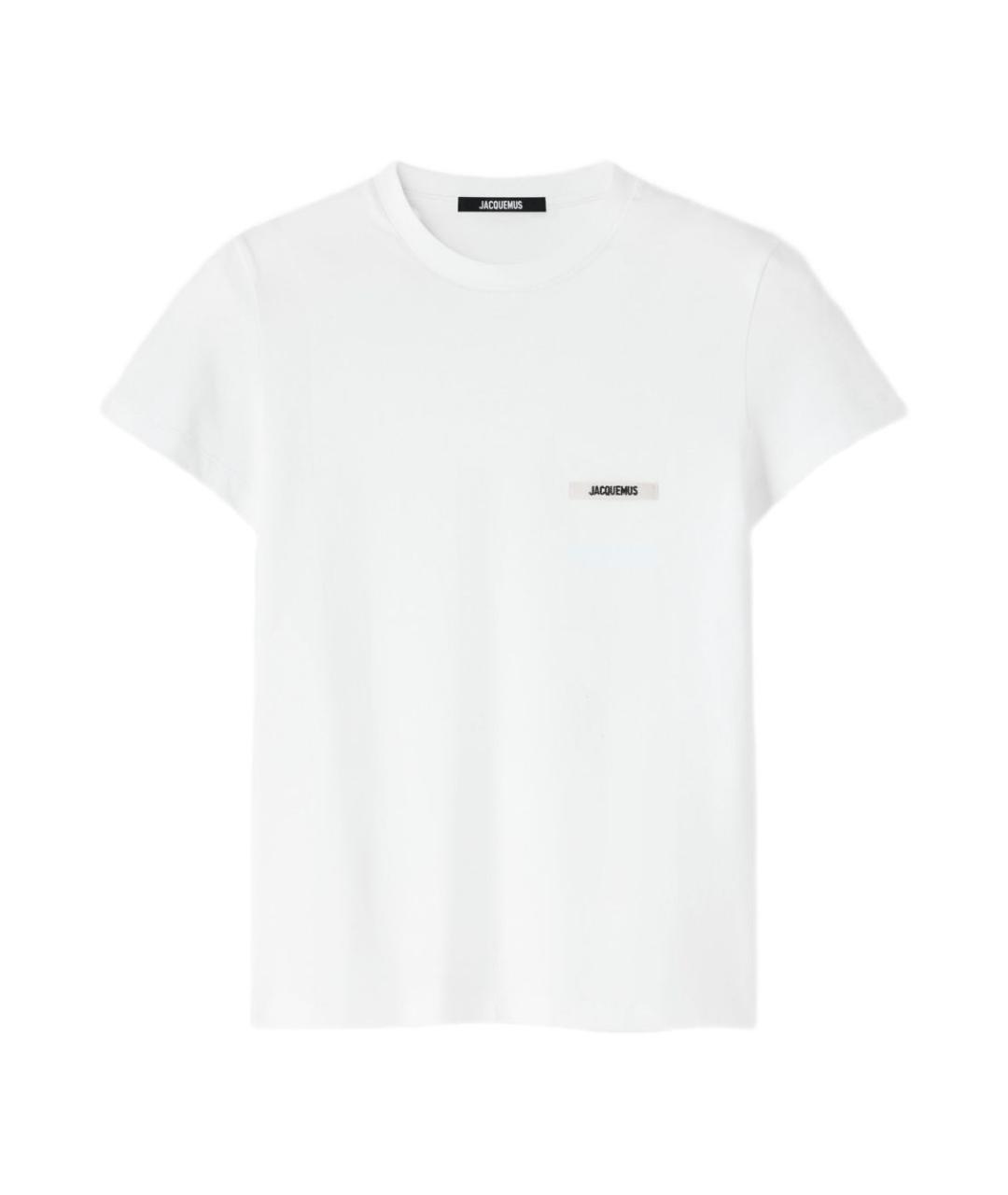 JACQUEMUS Белая хлопковая футболка, фото 1