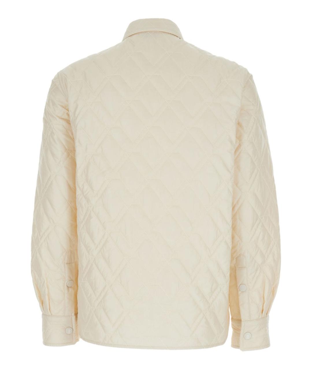 MONCLER Бежевая полиамидовая куртка, фото 3