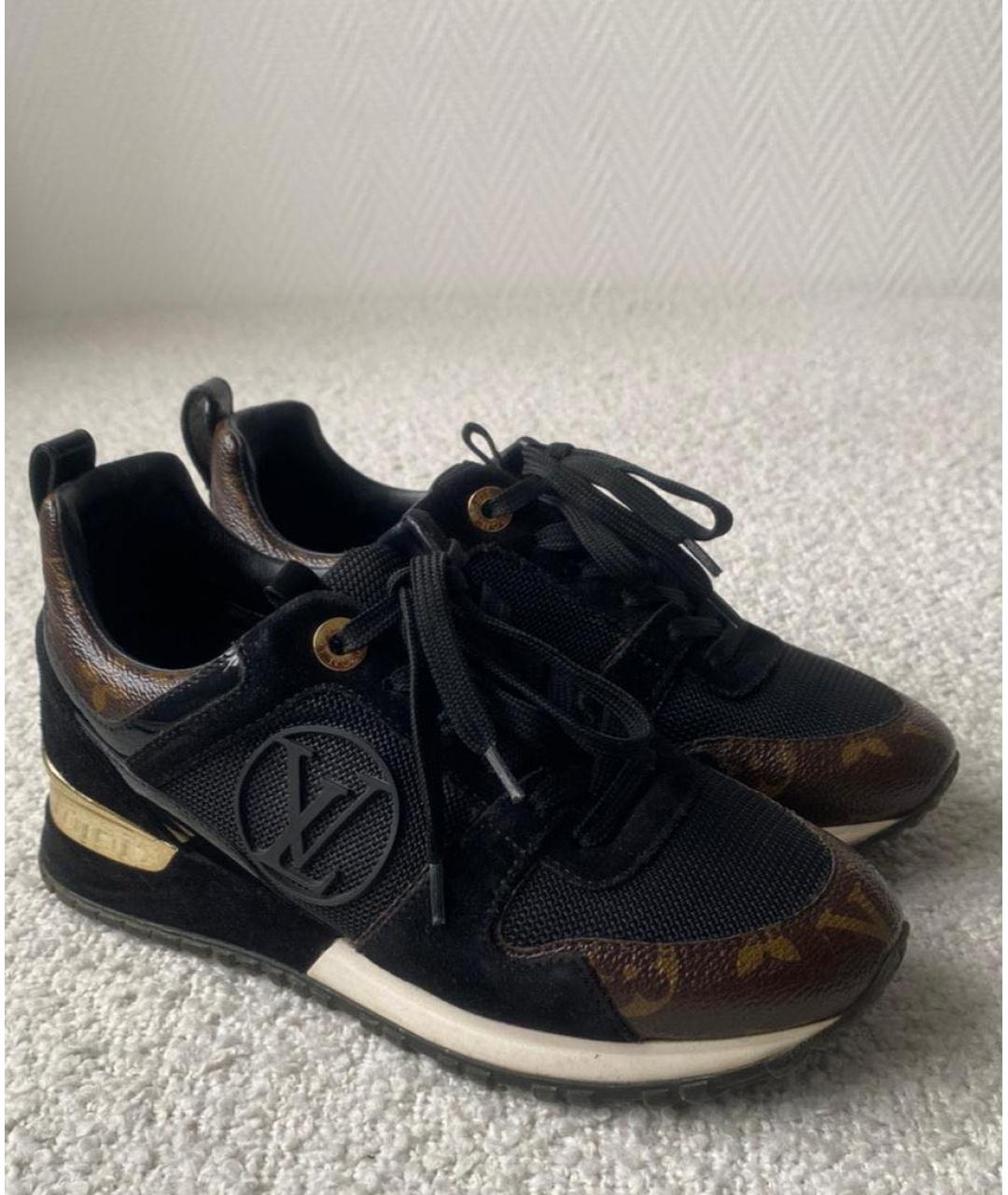 LOUIS VUITTON Черные текстильные кроссовки, фото 3