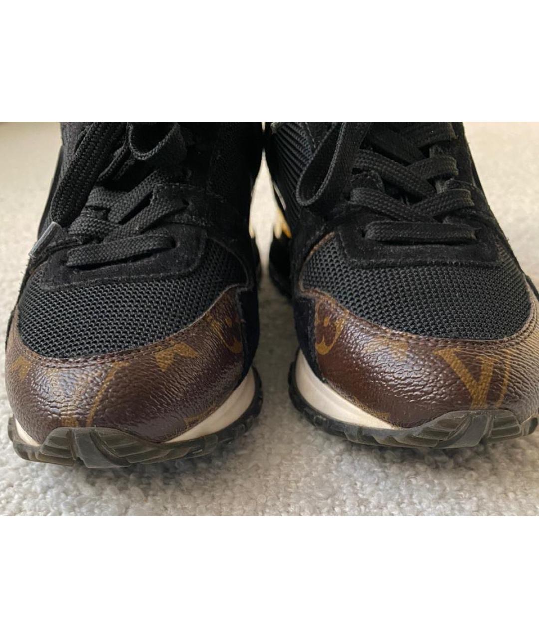 LOUIS VUITTON Черные текстильные кроссовки, фото 6