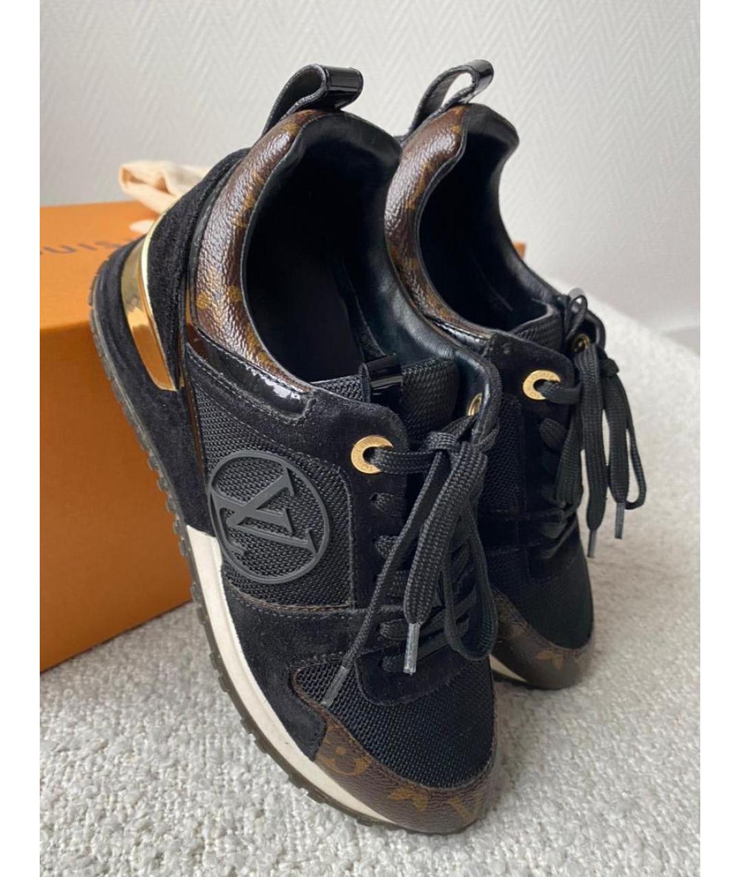 LOUIS VUITTON Черные текстильные кроссовки, фото 2