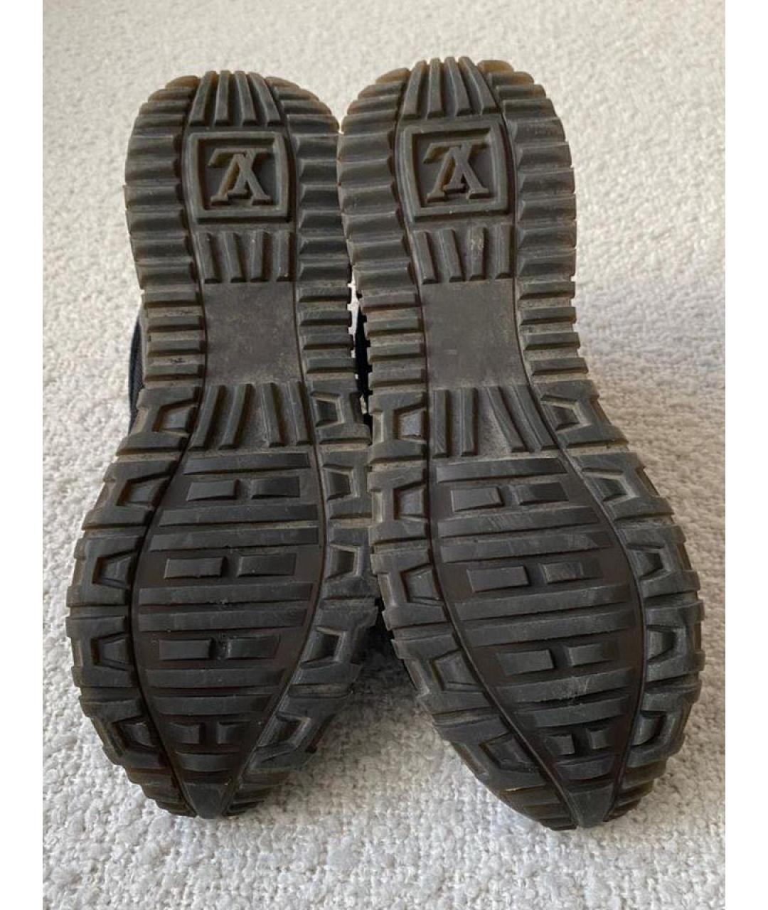 LOUIS VUITTON Черные текстильные кроссовки, фото 5