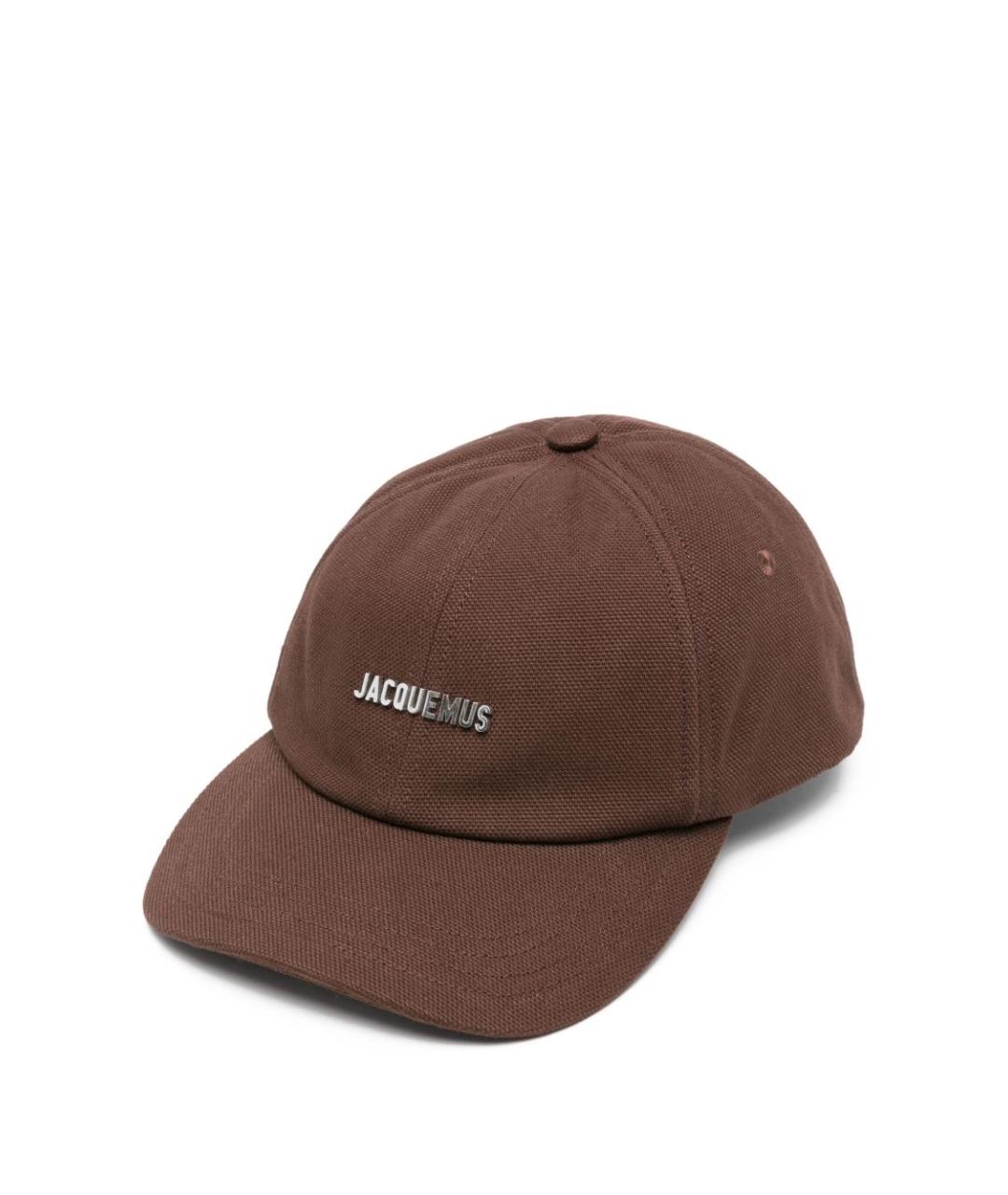 JACQUEMUS Коричневая хлопковая кепка, фото 1