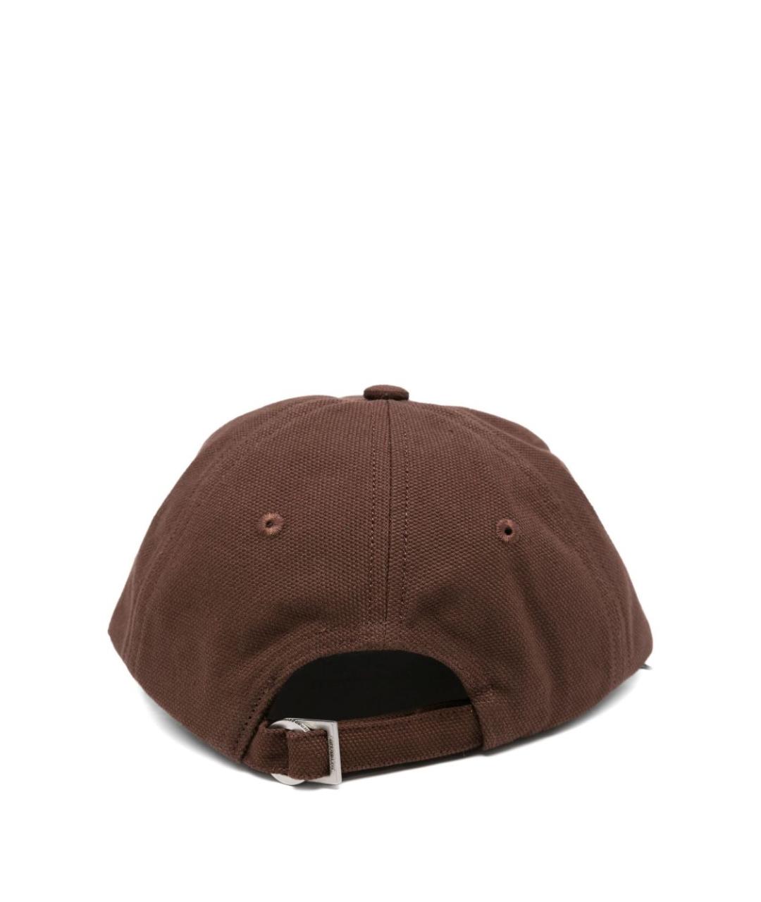 JACQUEMUS Коричневая хлопковая кепка, фото 2