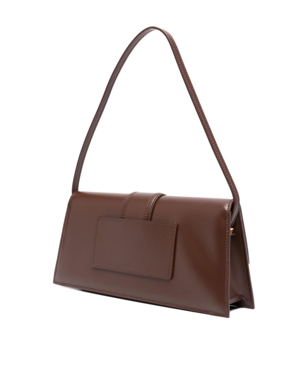 JACQUEMUS Коричневая кожаная сумка через плечо, фото 2