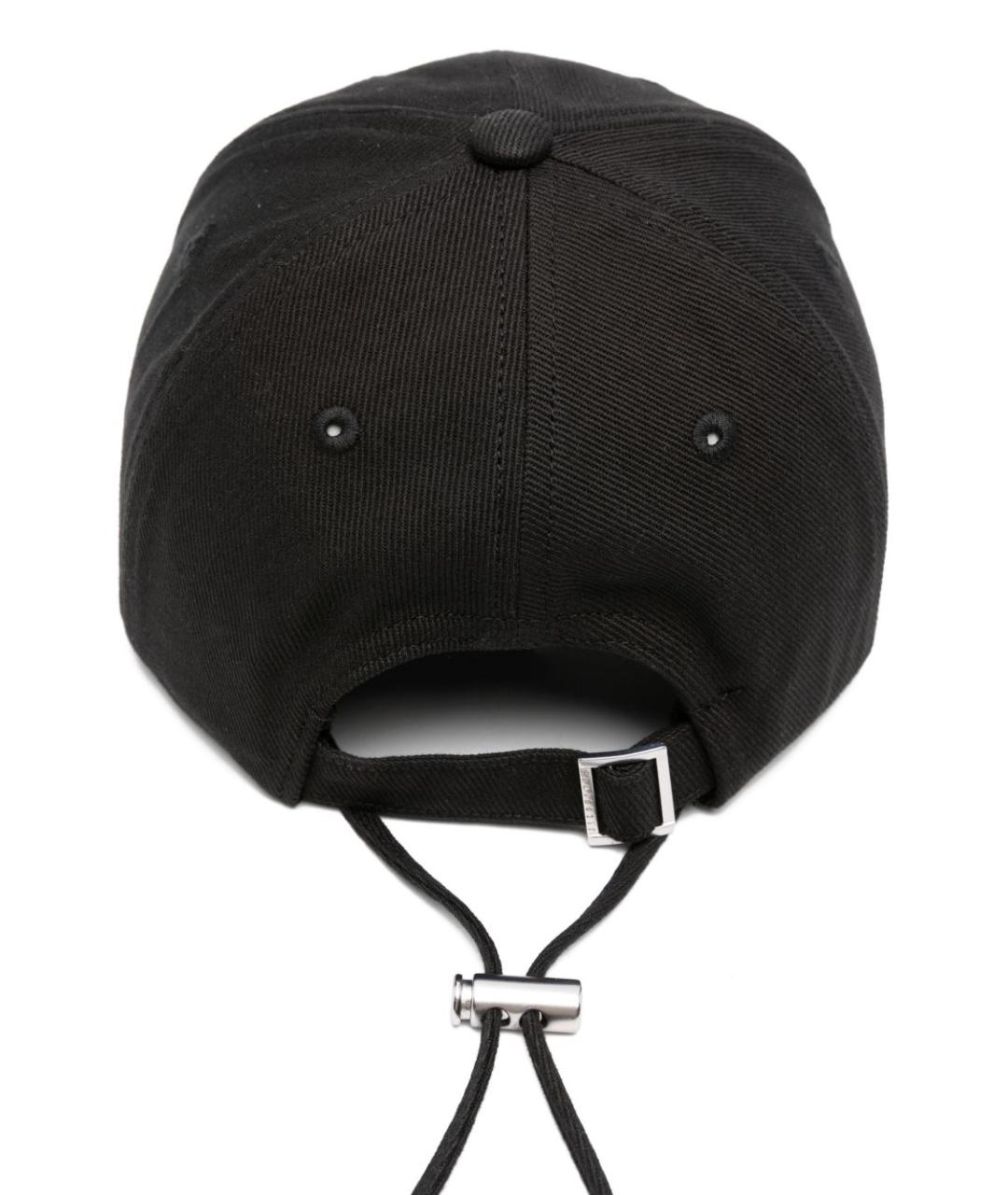 JACQUEMUS Черная хлопковая кепка, фото 2