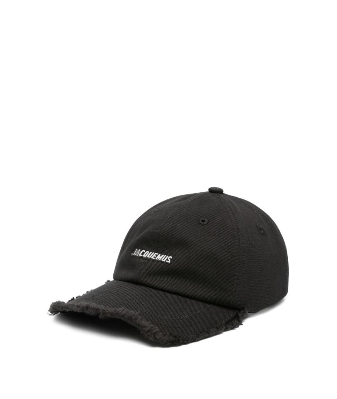 JACQUEMUS Черная хлопковая кепка, фото 1