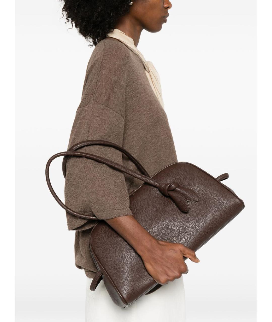 JACQUEMUS Коричневая сумка тоут, фото 5