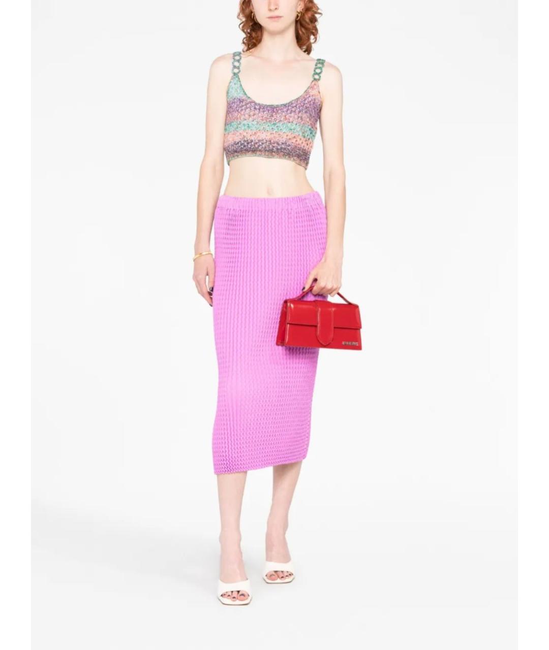 JACQUEMUS Красная сумка с короткими ручками, фото 3