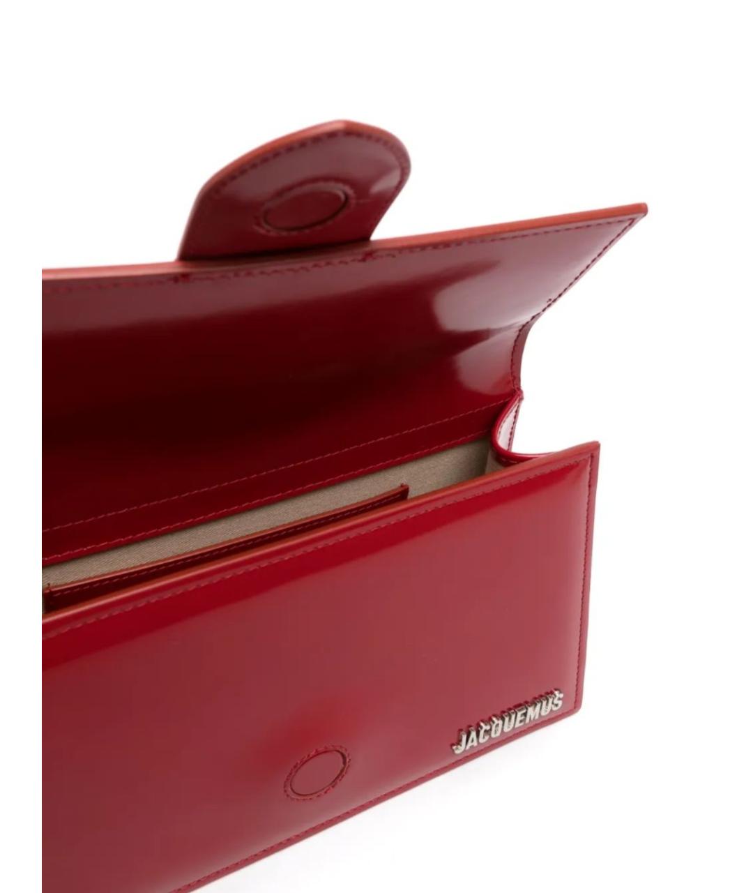 JACQUEMUS Красная сумка с короткими ручками, фото 6