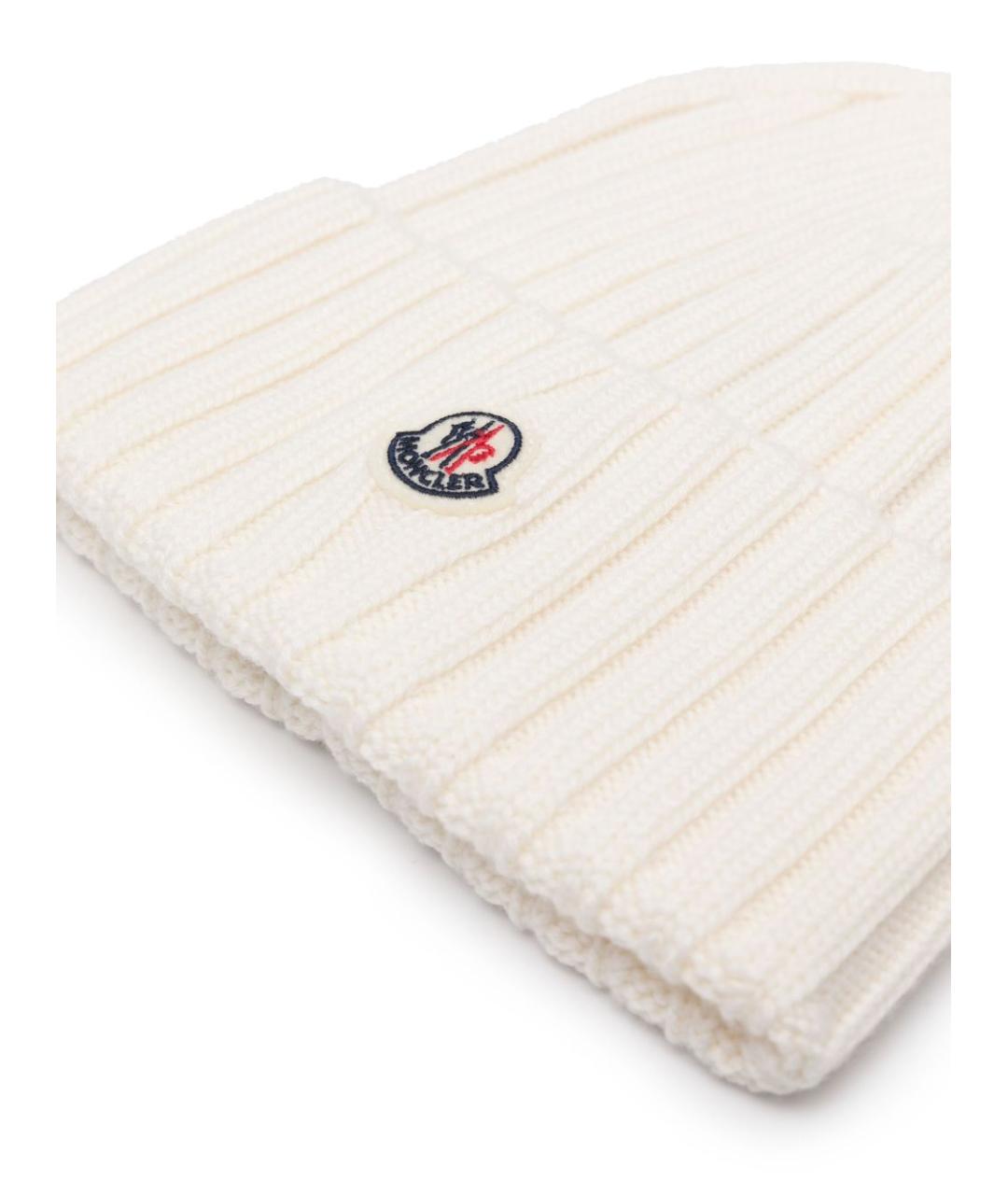 MONCLER Белая шапка, фото 2