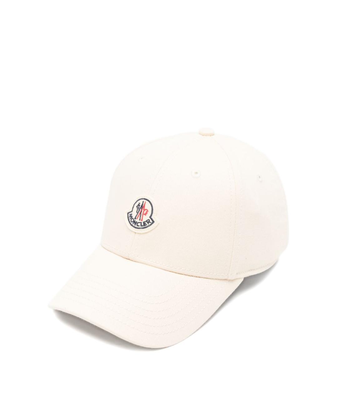 MONCLER Бежевая хлопковая кепка, фото 1
