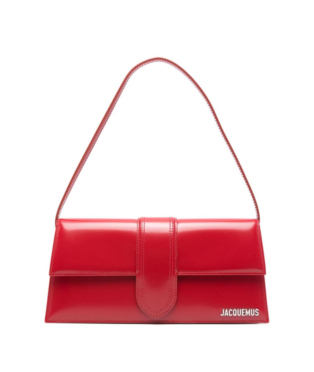JACQUEMUS Красная кожаная сумка через плечо, фото 1