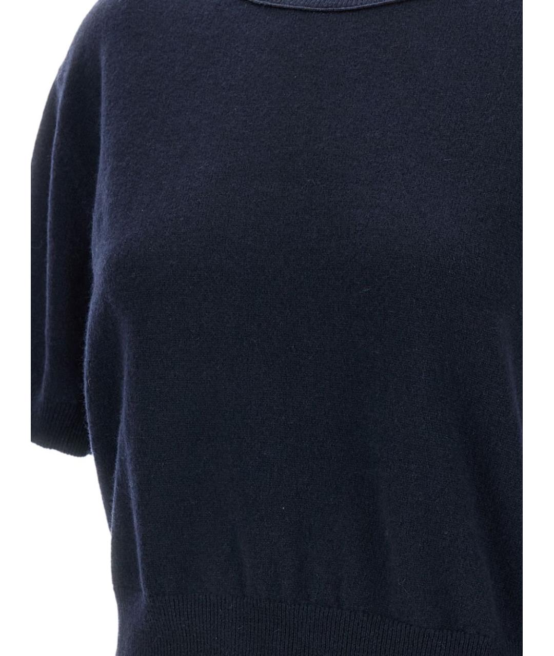LISA YANG Синяя кашемировая футболка, фото 3
