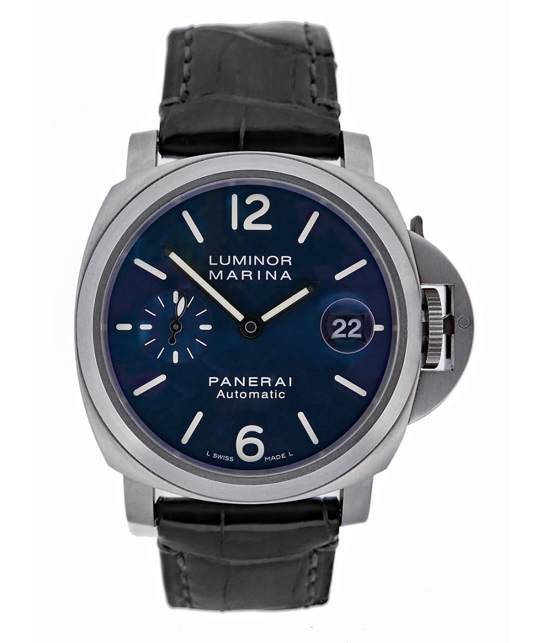 PANERAI Темно-синие металлические часы, фото 1