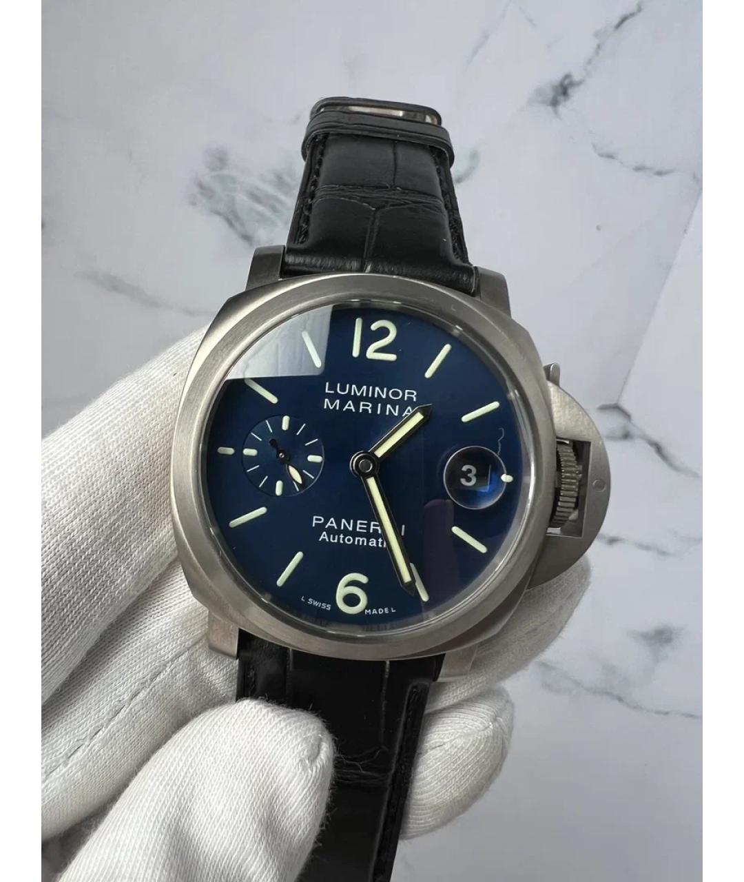PANERAI Темно-синие металлические часы, фото 2