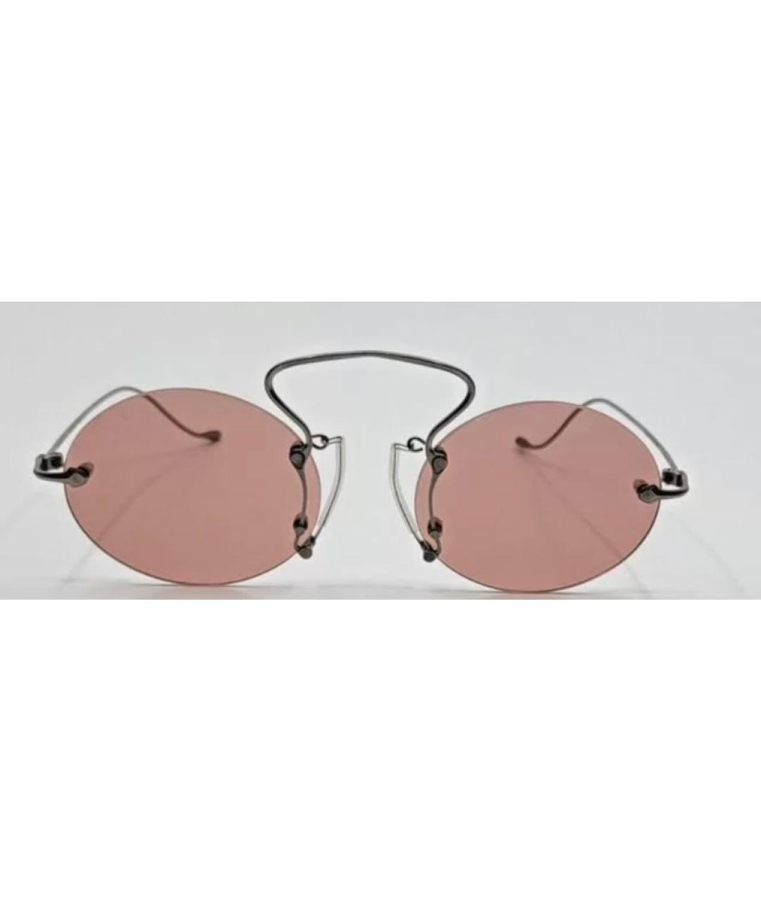 UMA WANG Серебряные металлические солнцезащитные очки, фото 5