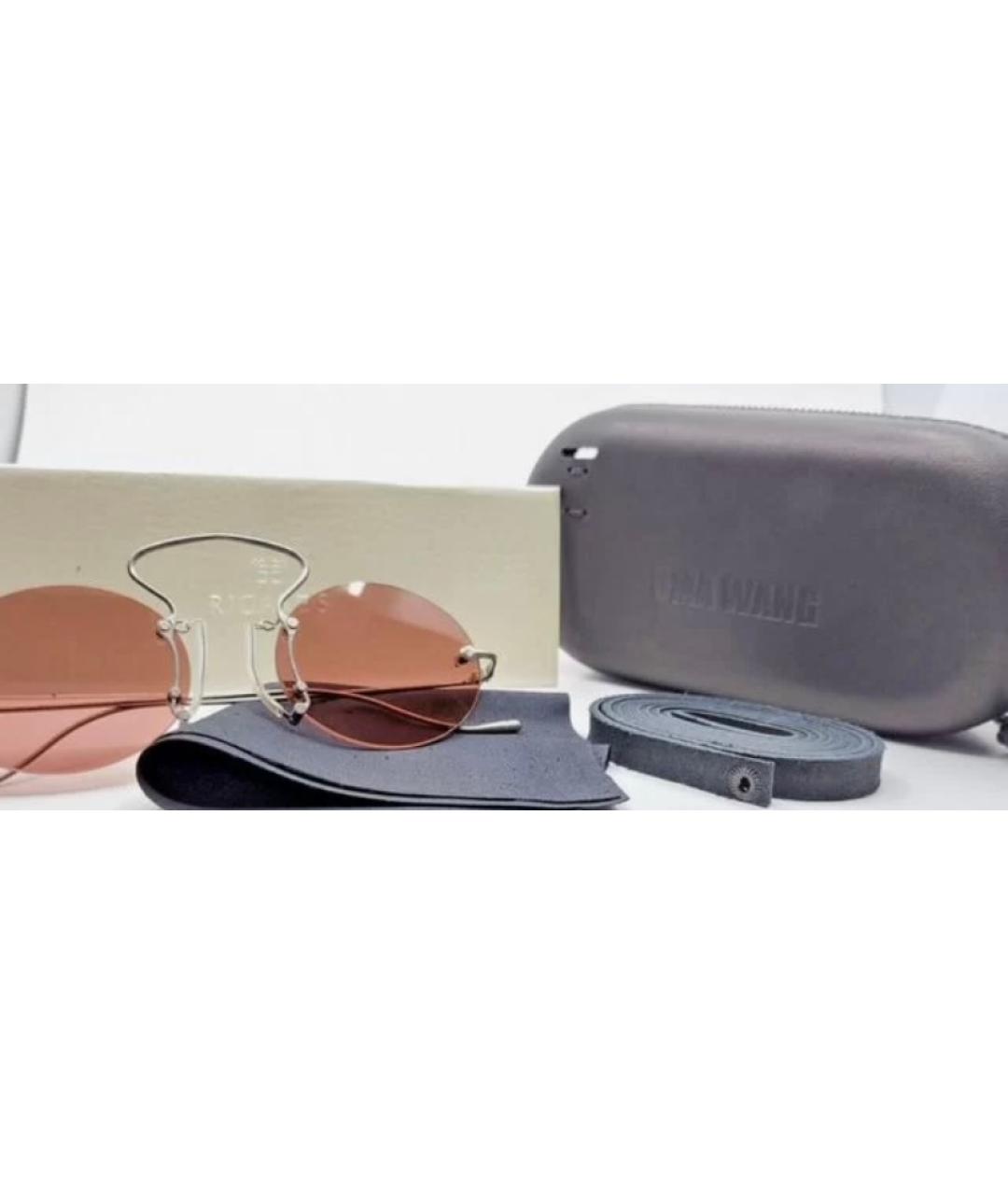 UMA WANG Серебряные металлические солнцезащитные очки, фото 4