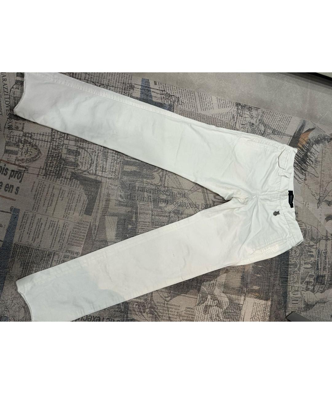 GUCCI Белые хлопковые брюки чинос, фото 9