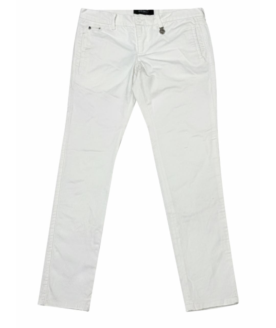 GUCCI Белые хлопковые брюки чинос, фото 1