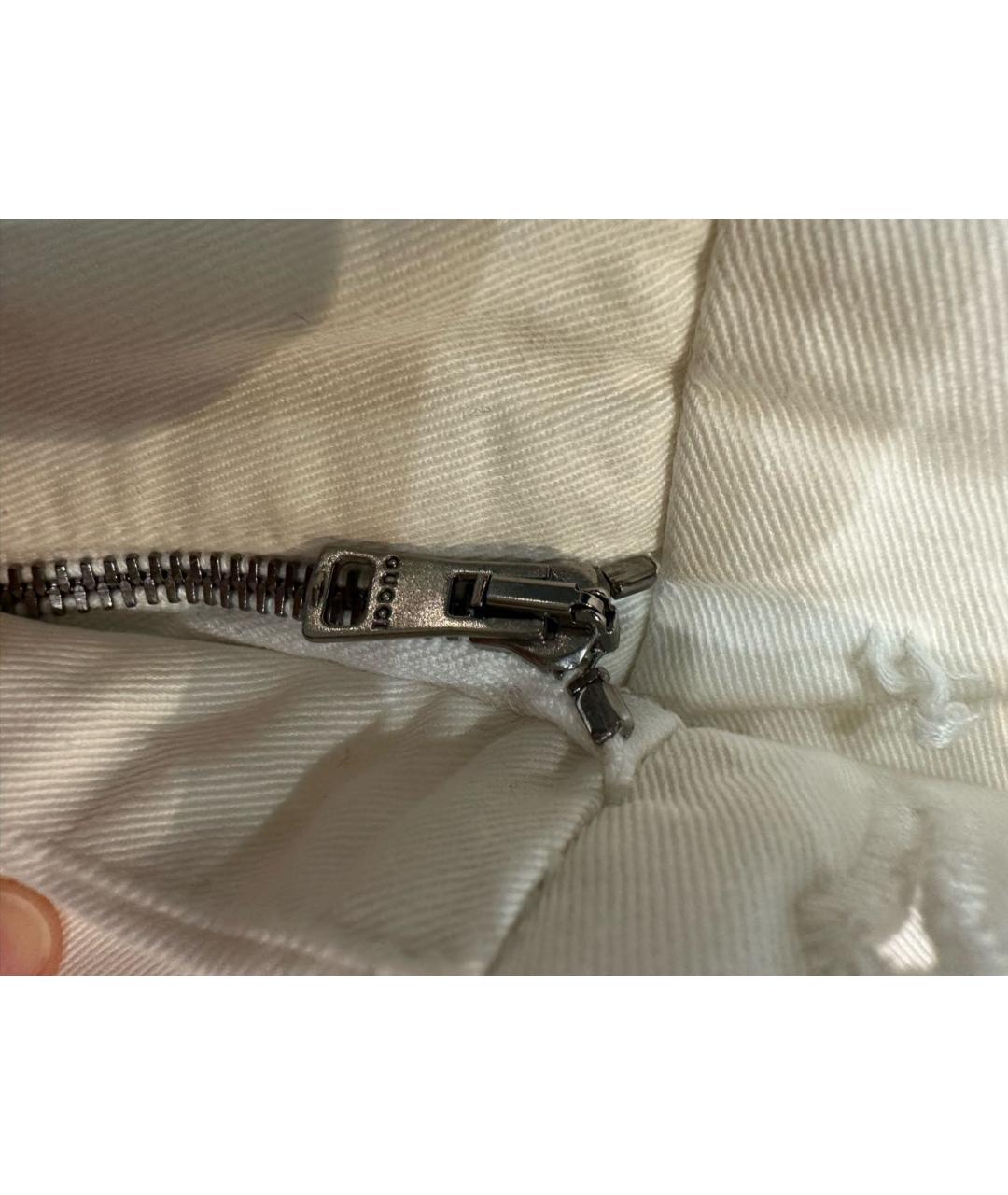 GUCCI Белые хлопковые брюки чинос, фото 6