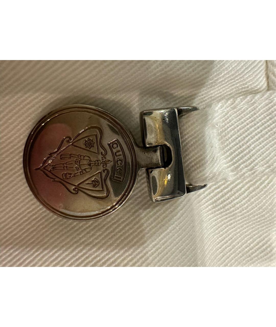 GUCCI Белые хлопковые брюки чинос, фото 7