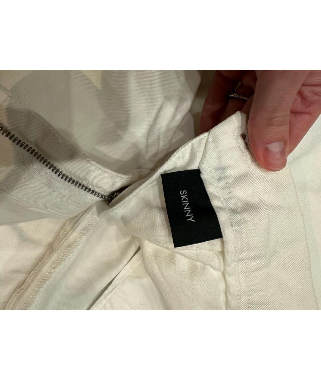 GUCCI Белые хлопковые брюки чинос, фото 8