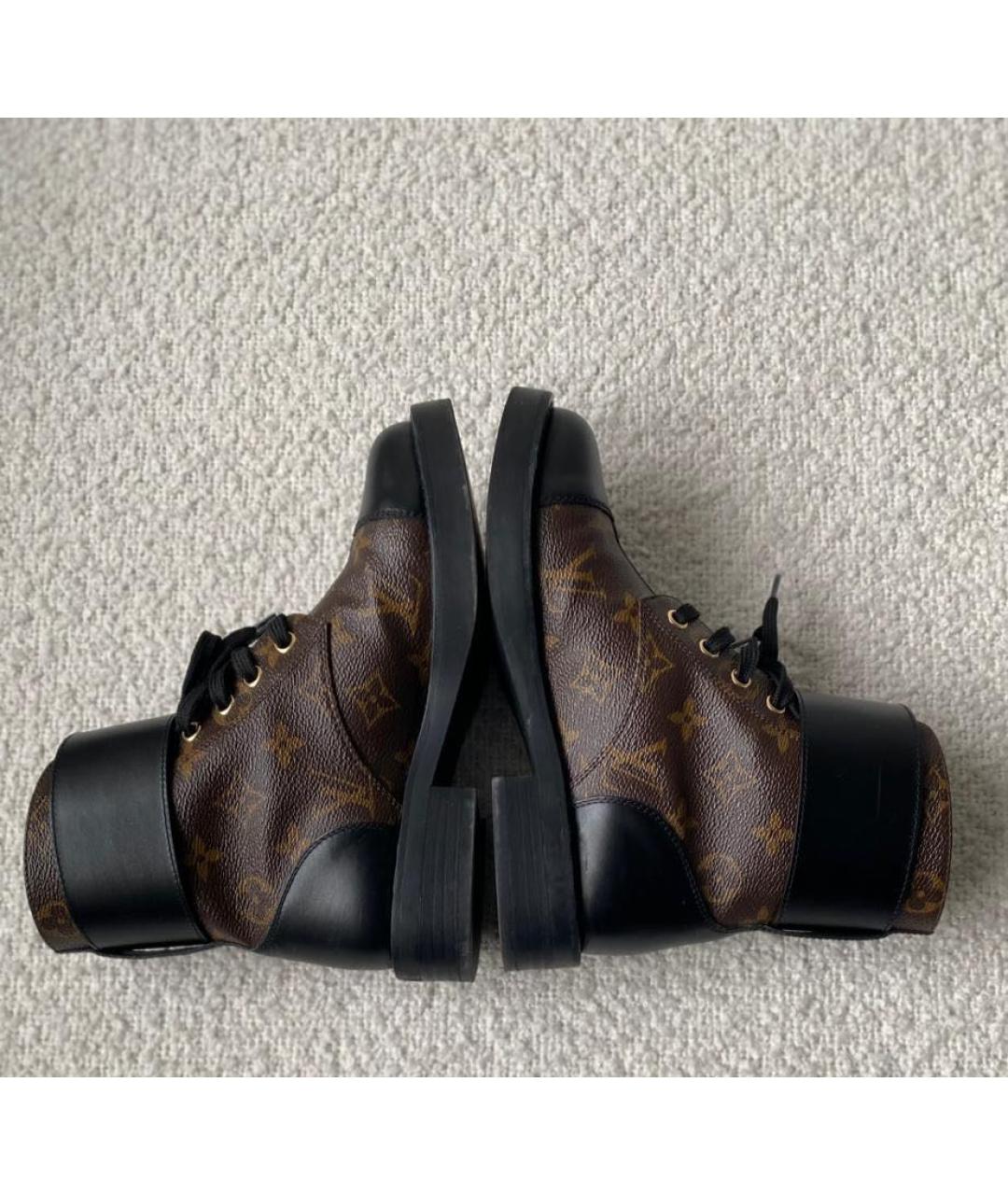LOUIS VUITTON Коричневые ботинки, фото 5