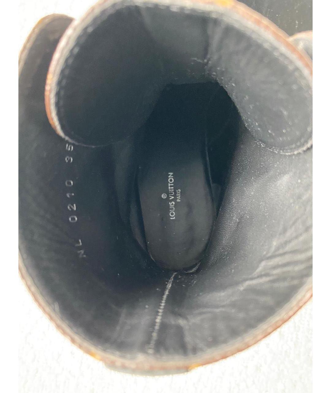 LOUIS VUITTON Коричневые ботинки, фото 4