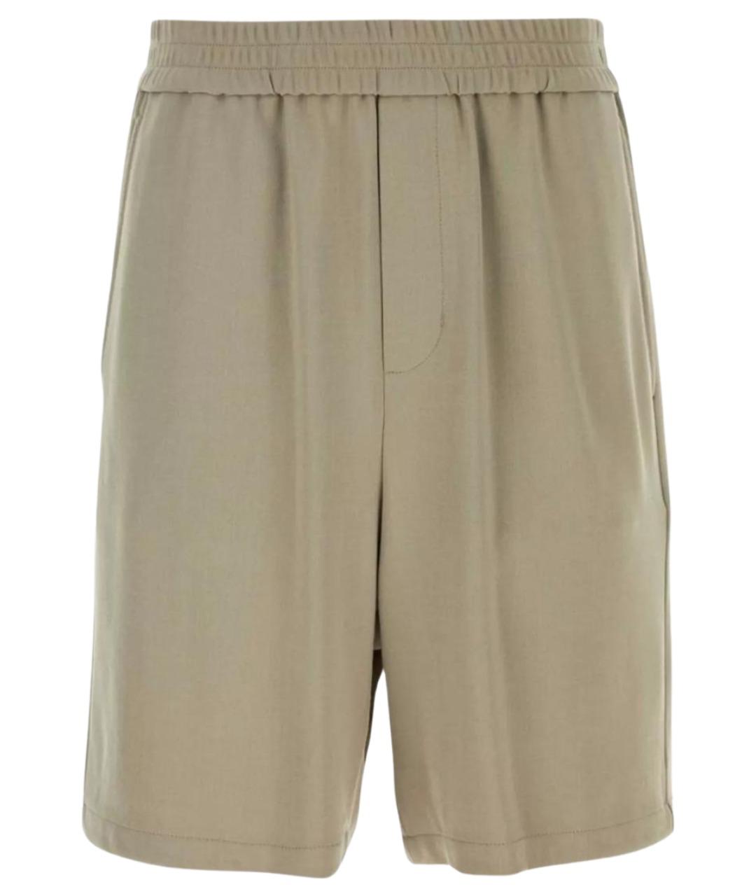 Ami Paris Бежевые вискозные шорты, фото 1